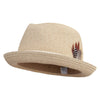 Men's Paper Braid Fedora Hat - Sand-Heather L