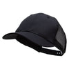 Youth Poly Cotton Twill Trucker Cap - Black-Black OSFM