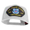 U.S. Coast Guard Est 1790 Veteran Patched Solid Cotton Twill Mesh Prostyle Cap - White OSFM