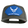 U.S. Air Force Blue Patched Solid Cotton Twill Mesh Prostyle Cap - Grey OSFM
