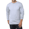Made In USA Heavy Weight Crew Long Sleeve - Ash S