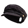Women's Crushed Velvet Sailor Hat - Black OSFM