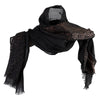 Women's Metallic Fading Dotscape Summer Scarf - Black OSFM