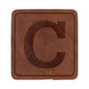 Large C Outline Faux Leather Patch - Large C OSFM