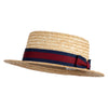 UPF 50+ Classic Straw Boater Hat - Natural M
