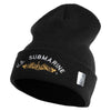 Golden US Submarine Logo Embroidered 12 inch Cuffed Knit YP Long Beanie - Black OSFM