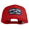 Scuba Hair Don't Care Patched Summer Foam Mesh Trucker Cap - Red OSFM
