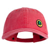 Trainer Red Monster Hunter Patched Unstructured Pigment Dyed Cotton Cap - Red OSFM