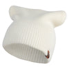 Long Slouchy Ribbed Beanie - Ivory OSFM