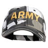 Wording of U.S. Army Embroidered Enzyme Washed Camo Cap