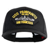 USS Pampanito SS-383 Submarine San Francisco Patched Solid Cotton Twill Mesh Prostyle Cap - Black OSFM