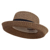 UPF50+ 2" Short Rolled up Brim Cattle Hat - Brown OSFM