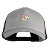Artist Palette Patched Summer Foam Mesh Trucker Cap - Grey Black OSFM