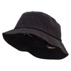 UPF 50+ Nylon UV Bucket Hat - Black M-L