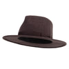 2.75" Brim Fedora Hat - Dk-Brown OSFM
