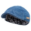 Washed Denim Ivy Cap with Elastic Band - Dk-Denim OSFM
