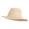 UPF 50+ Toyo Braid Safari Style Panama Hat - Natural White M