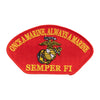 Once a Marine Always a Marine Semper Fi Red Patch - Red Once Marine OSFM