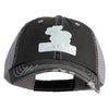 Maine State Moose Patched Low Profile Special Cotton Mesh Cap - Black OSFM