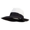 Women's Slanted Brim Fedora Hat - Black OSFM