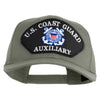 U.S. Coast Guard Auxiliary Patched Solid Cotton Twill Pro Style Cap - Grey OSFM