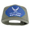 U.S. Air Force Retired Blue Patched Solid Cotton Twill Pro Style Cap - Grey OSFM