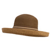 UPF 50+ Women's 3" Kettle Brim Adjustable Hat - Brown OSFM