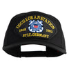 USCG Loran Station 1968 1983 Sylt Germany Patched Solid Cotton Twill Pro Style Cap - Black OSFM