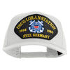 USCG Loran Station 1968 1983 Sylt Germany Patched Solid Cotton Twill Pro Style Cap - White OSFM