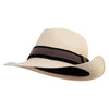 Men's Natural Panama Fedora Hat - Natural L