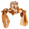 Women's Large and Small Pola Dots Summer Scarf - Gold OSFM