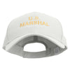 US Marshal Embroidered Big Size High Profile Twill Cap - White XL-3XL
