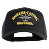 Navcams-Eastpac Wahiawa Patched Solid Cotton Twill Mesh Prostyle Cap - Black OSFM