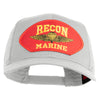USA Recon Marines Patched Solid Cotton Twill Mesh Prostyle Cap - White OSFM