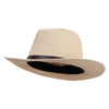 Women's 3" Brim Braided Fedora Hat - Beige OSFM