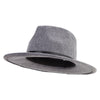 Women's Sewn Band 3" Brim Fedora - Grey OSFM
