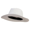 Women's 3" Brim Braided Fedora Hat - White OSFM