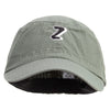 3D Comic Letter Z Design Embroidered Big Size Fitted Ripstop Cotton Military Army Cap - Olive XL-2XL