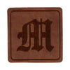 Old English M Faux Leather Patch - Old English M OSFM