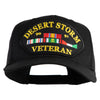 Desert Storm 90-91 Veteran Patched Solid Cotton Twill 5 Panel Prostyle Snap Cap - Black OSFM