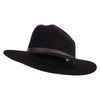 Women's Flat Brim Cowboy Hat - Black OSFM