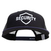 Police Security with Armour Embroidered Big Size Premium Flat Bill Trucker Cap - Navy-Black XL-3XL