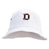 Scotch Tape Letter D Embroidered Big Size Washed Hat - White XL-2XL