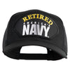 Retired America's Navy Patched Solid Cotton Twill Mesh Prostyle Cap - Black OSFM