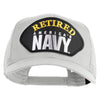 Retired America's Navy Patched Solid Cotton Twill Mesh Prostyle Cap - White OSFM