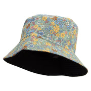 Women's Floral Bucket Hat - Green OSFM