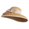 UPF 50+ Women's Fine Braid  Wheat Straw Dressy Hat - Beige M