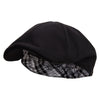 Big Size Woolen Melange Duckbill Ivy Hat - Black XL-2XL