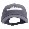 US Warship Unstructured Low Profile 6 panel Cotton Cap - Dk-Grey OSFM