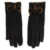 Women's Jersey Bow Texting Gloves - Black OSFM